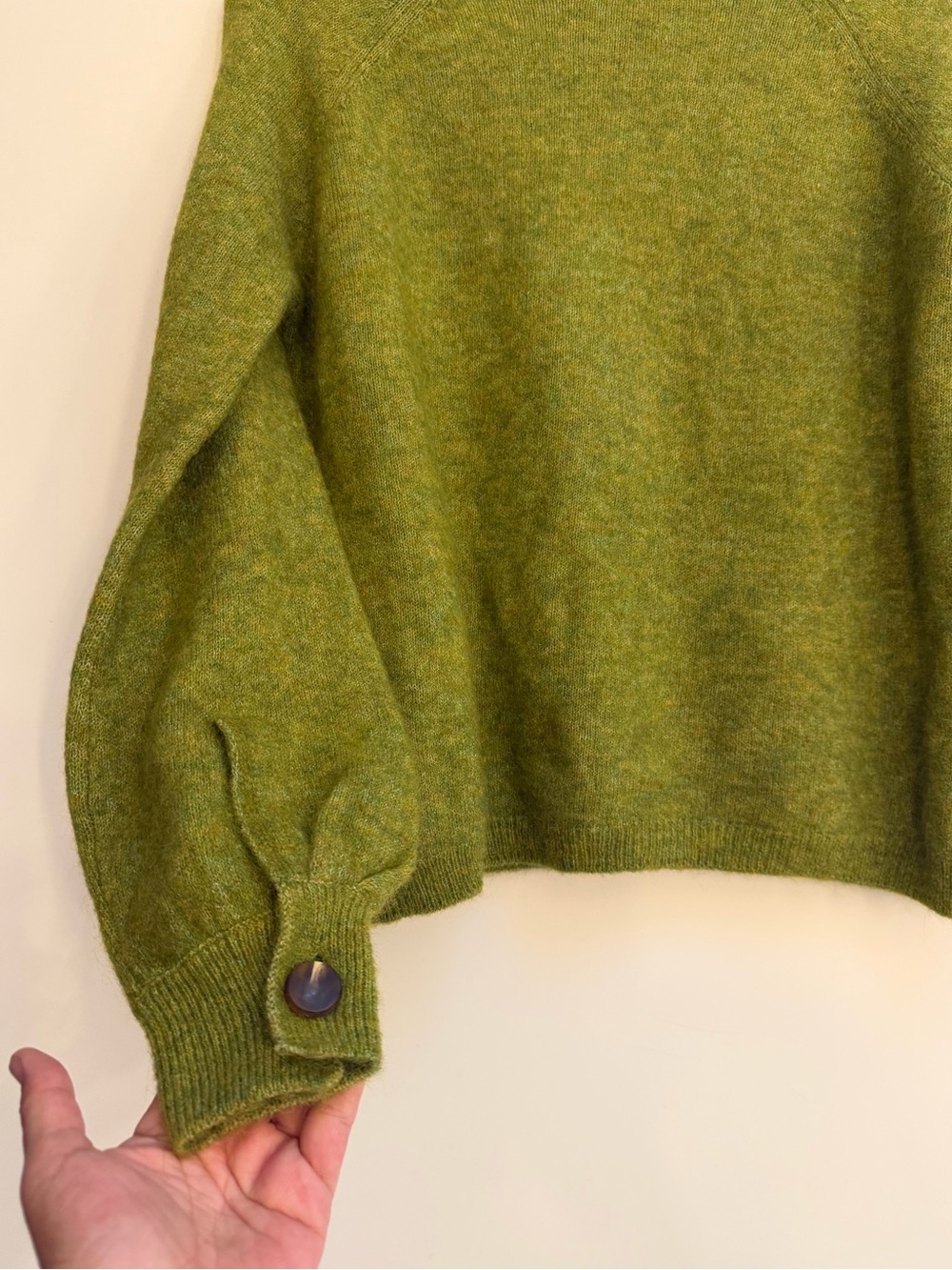 Sézane Louisa Sweater in Arizona Green - M - Picture 3 of 4